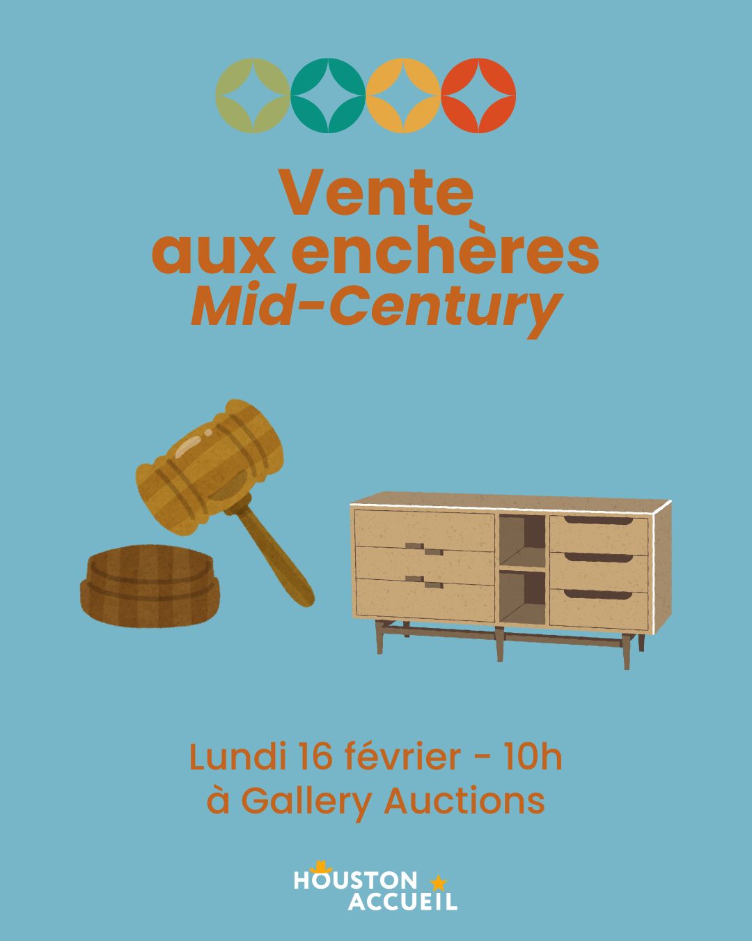 Sortie culturelle : immersion dans une vente aux enchères “Mid-Century”