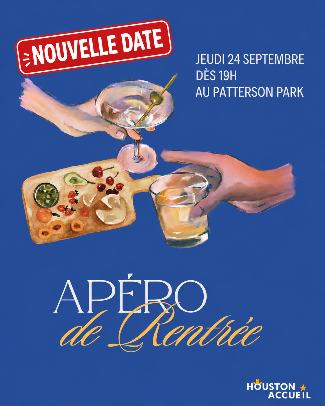 Apéro de rentrée de Houston Accueil - Nouvelle date !