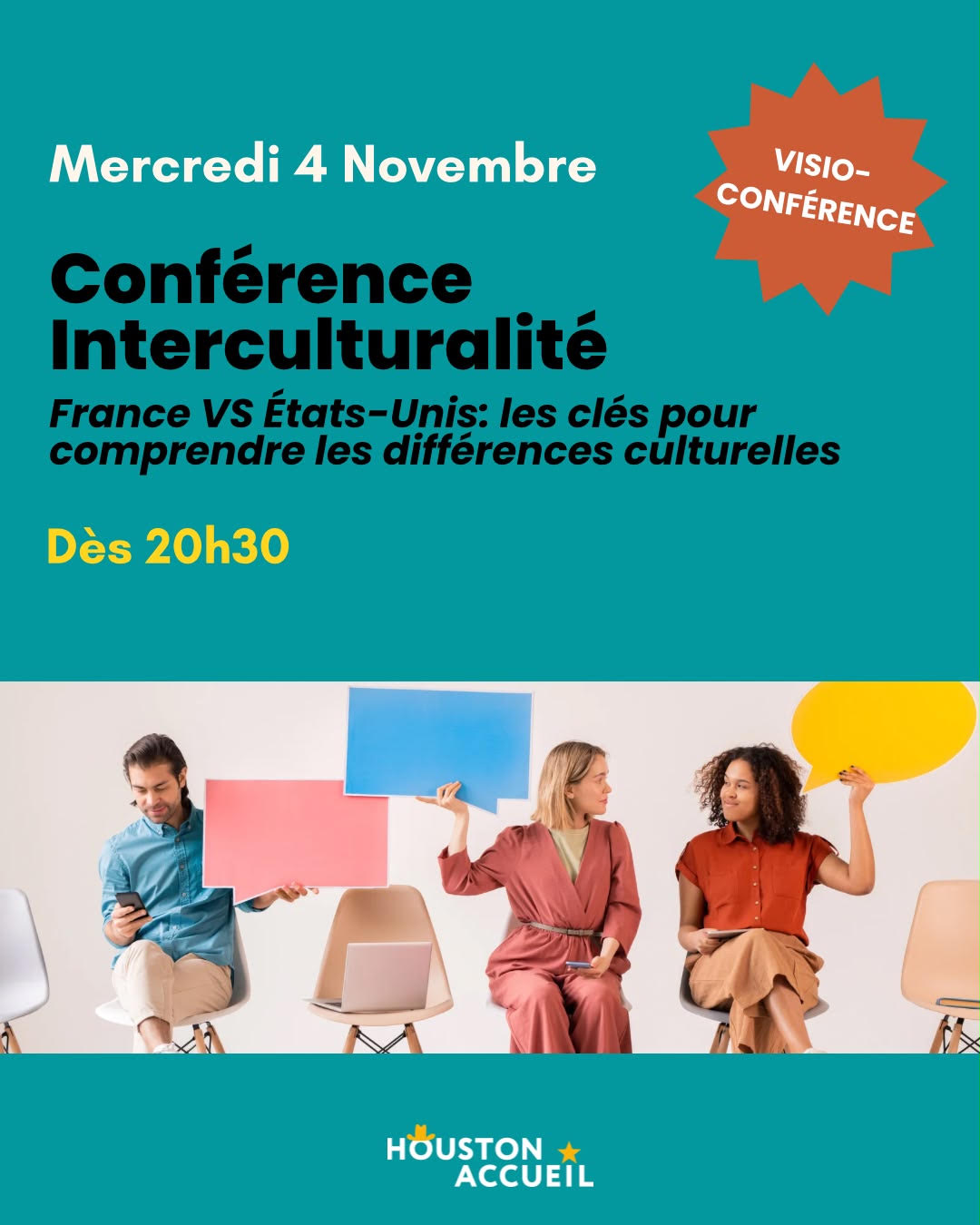 Visio-Conférence interculturalité : France versus Etats-Unis : les clés pour comprendre les différences professionnelles